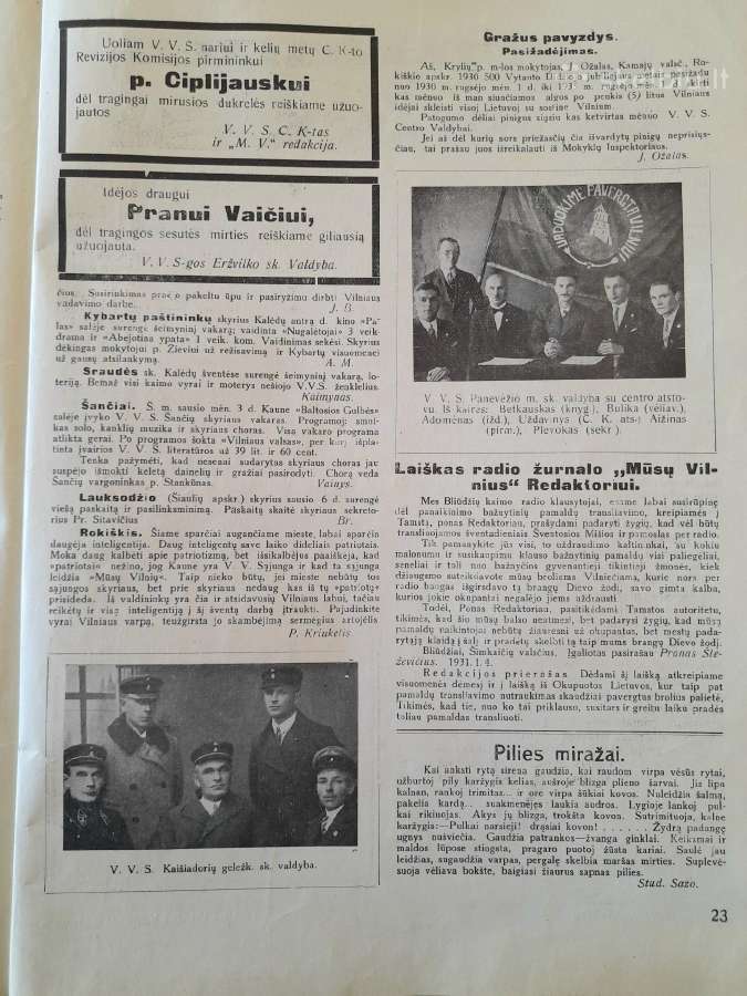 Žurnalas "Mūsų Vilnius" 1931m - nuotraukos Nr. 10