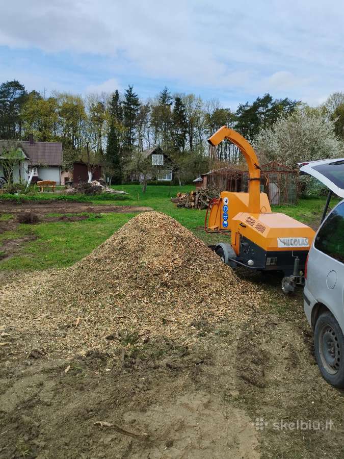 Kelmų frezavimas Šakų smulkintuvo nuoma - nuotraukos Nr. 21