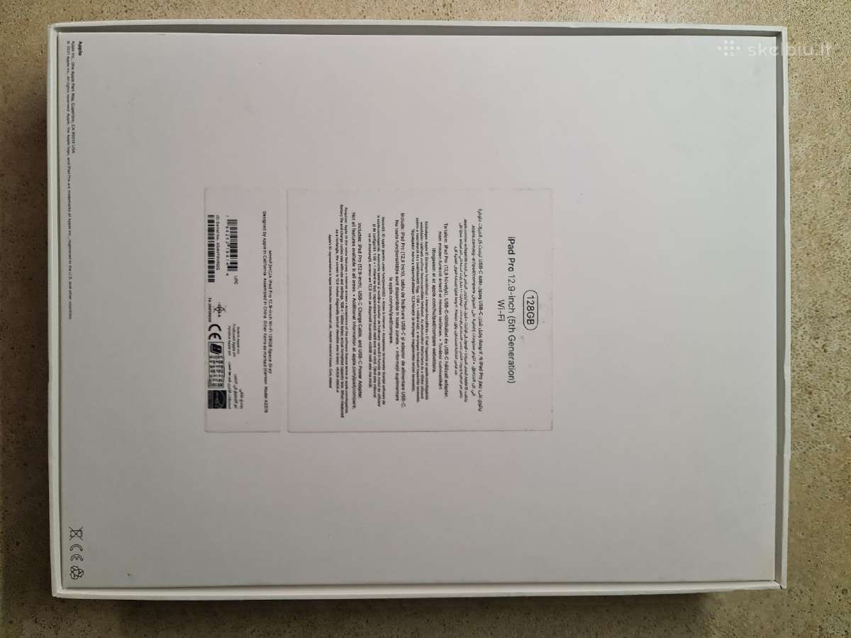Parduodu Apple iPad Pro 12.9" 2021 128gb+apple Pen - nuotraukos Nr. 8