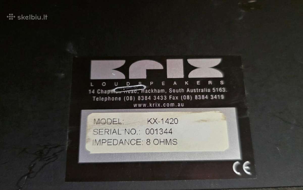 Namų Kino kolonėlės Krix Kx-1420 Hi-fi 8 Ohm - nuotraukos Nr. 5