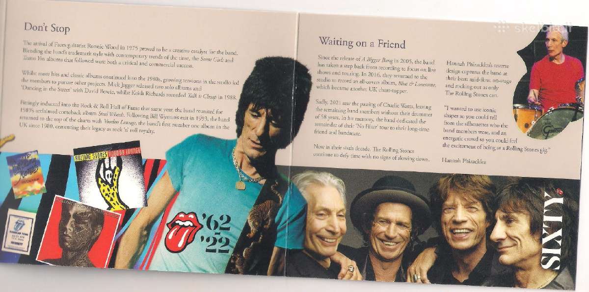 Muzikos legendos - Rolling Stones 2022 Jk 5£ Bu - nuotraukos Nr. 6
