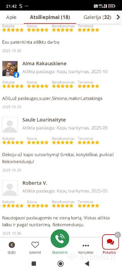 Kapų tvarkymas ir priežiūra - nuotraukos Nr. 32