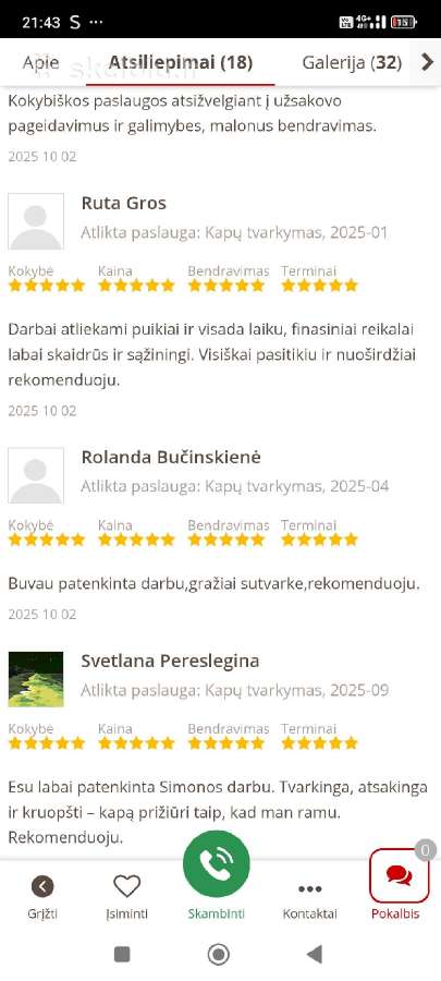Kapų tvarkymas ir priežiūra - nuotraukos Nr. 35