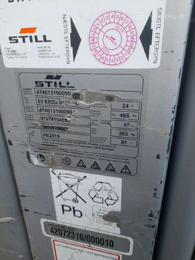 Still Opx- L 12 akum. palečių vežimėlis,krautuvas - nuotraukos Nr. 9