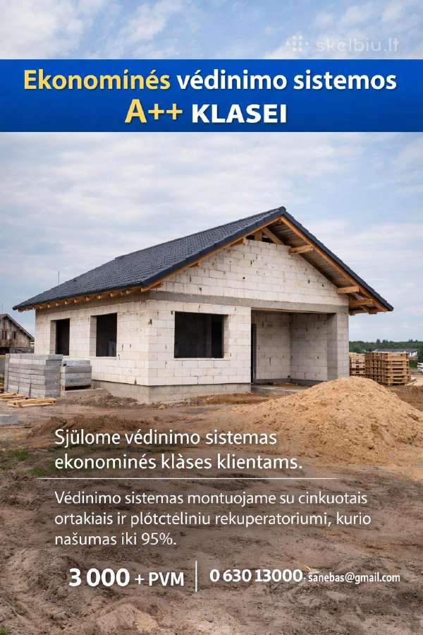 Ekonominės rekuperacinės vedinimo sistemos! - nuotraukos Nr. 2