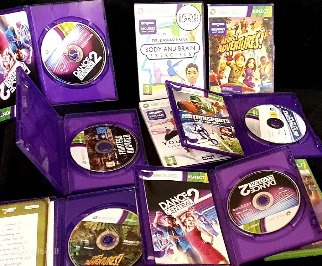 9 vnt. Xbox 360 Kinect žaidimų rinkinys - nuotraukos Nr. 3
