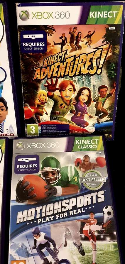 9 vnt. Xbox 360 Kinect žaidimų rinkinys - nuotraukos Nr. 5