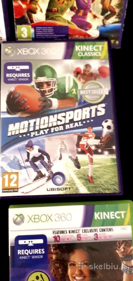 9 vnt. Xbox 360 Kinect žaidimų rinkinys - nuotraukos Nr. 8