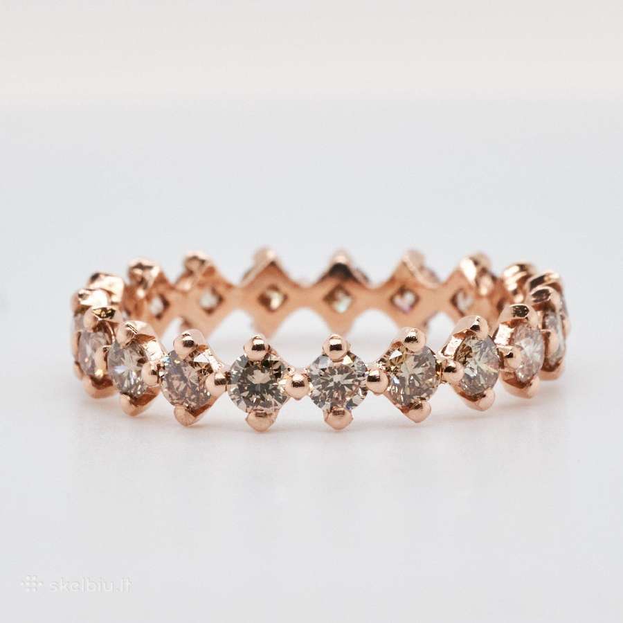 Amžinybės žiedas su deimantais (1,43ct)