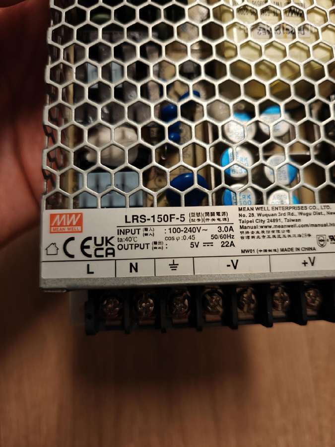 Meanwell Lrs-150f-5 5v 22a 110w - nuotraukos Nr. 2