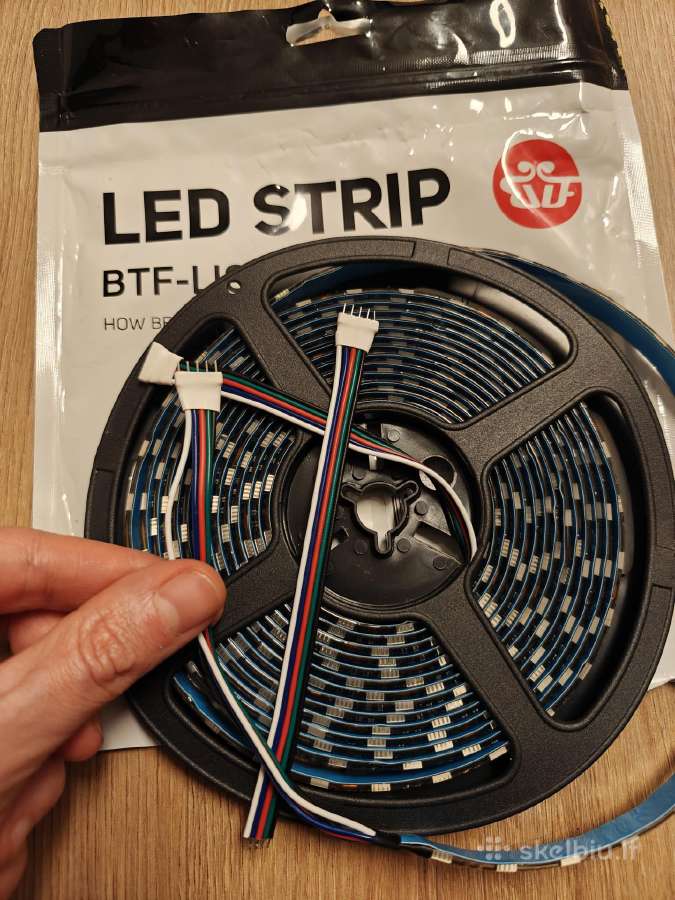 LED juost Rgbw 5050 5m 12v juoda Pcb ip65 - nuotraukos Nr. 2