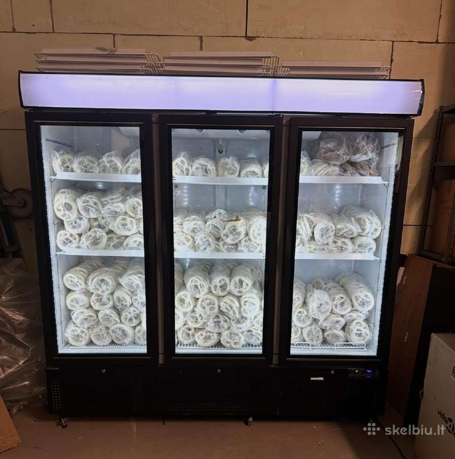 Naudotas trigubas vitrininis šaldiklis Tefcold
