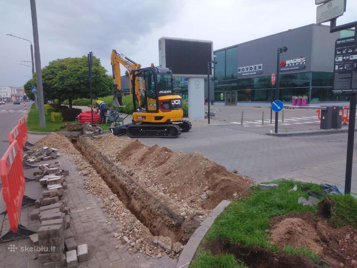 Mini ekskavatorius su operatoriumi Vilniaus reg. - nuotraukos Nr. 13