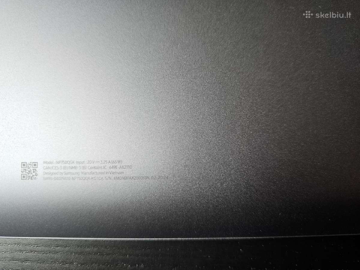 Samsung Book 4 360 Np750qgk - nuotraukos Nr. 3