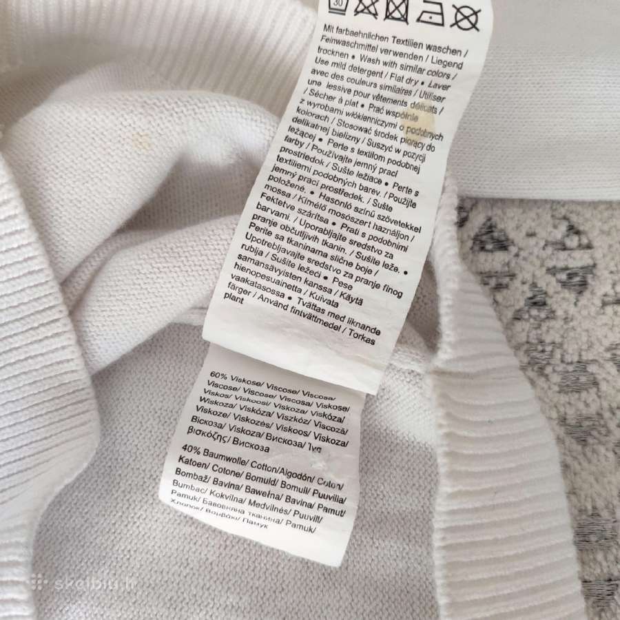 Megztinis kardiganas baltas susagstomas moteriškas - nuotraukos Nr. 8
