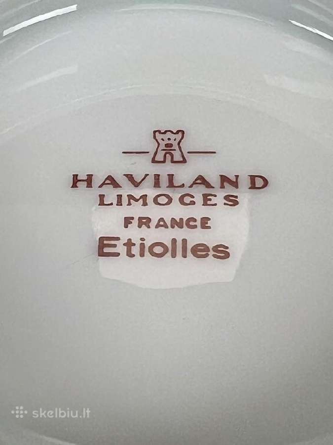 Porcelianinis "Haviland Limoges" indas - nuotraukos Nr. 6