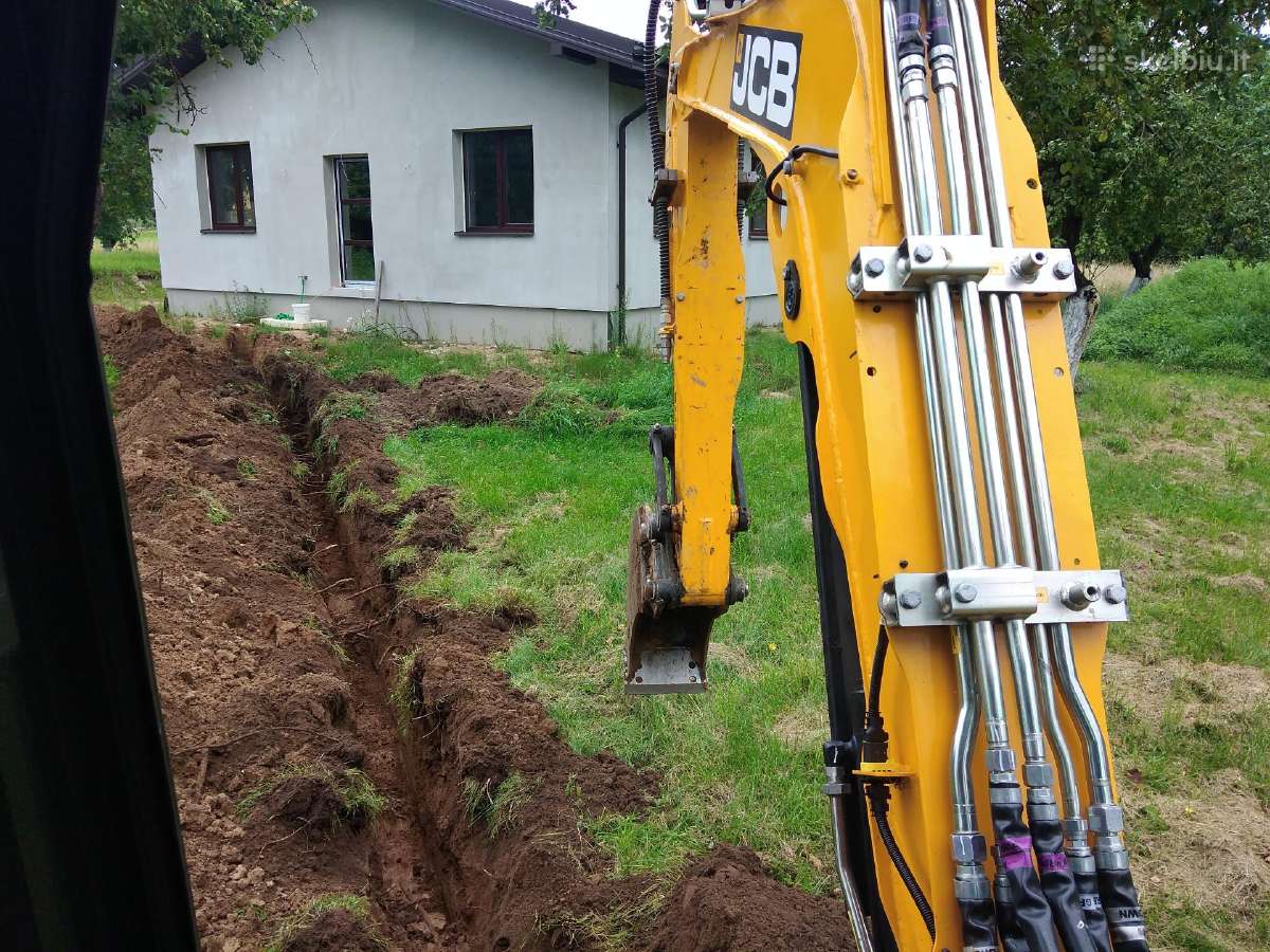 Mini ekskavatorius su operatoriumi Vilniaus reg. - nuotraukos Nr. 17