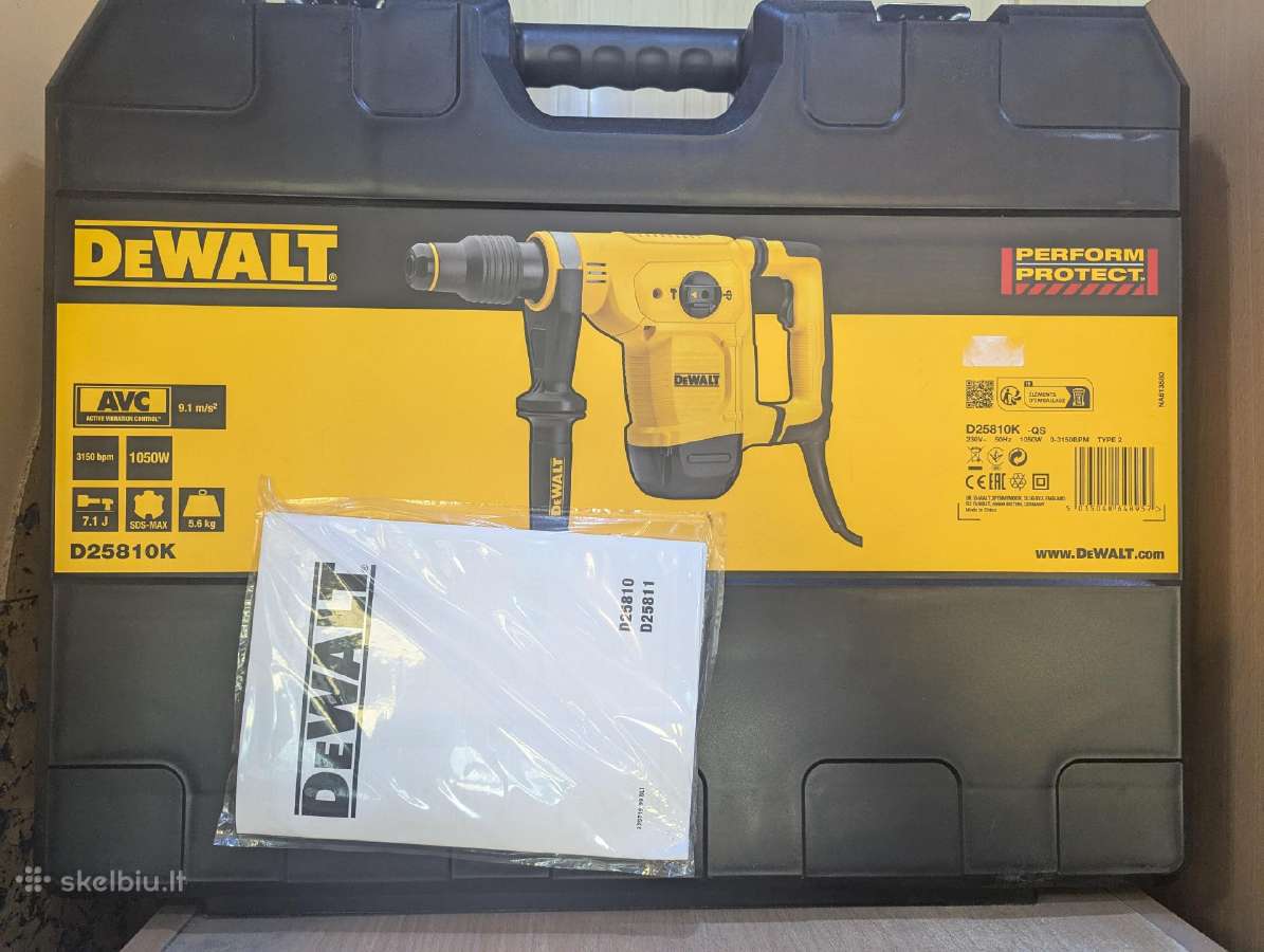 Naujas užpakuotas perforatorius Dewalt D25810k