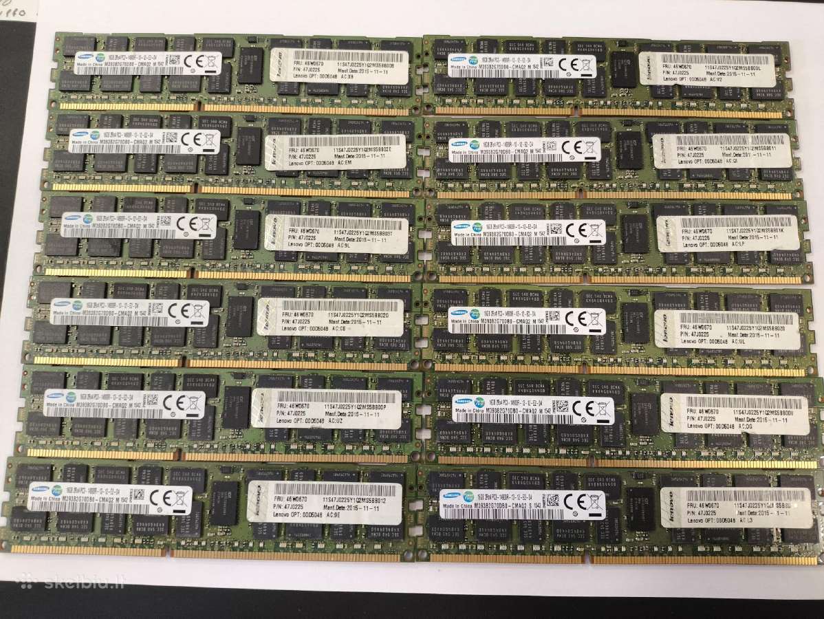 Ddr4 Server RAM 8/16gb , su modeliais ir kiekiais - nuotraukos Nr. 4