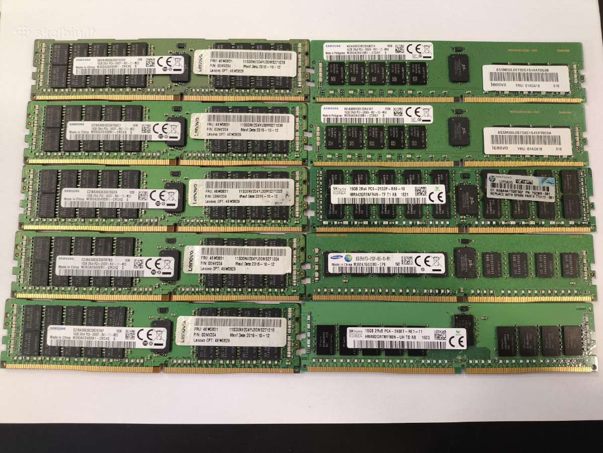 Ddr4 Server RAM 8/16gb , su modeliais ir kiekiais - nuotraukos Nr. 2