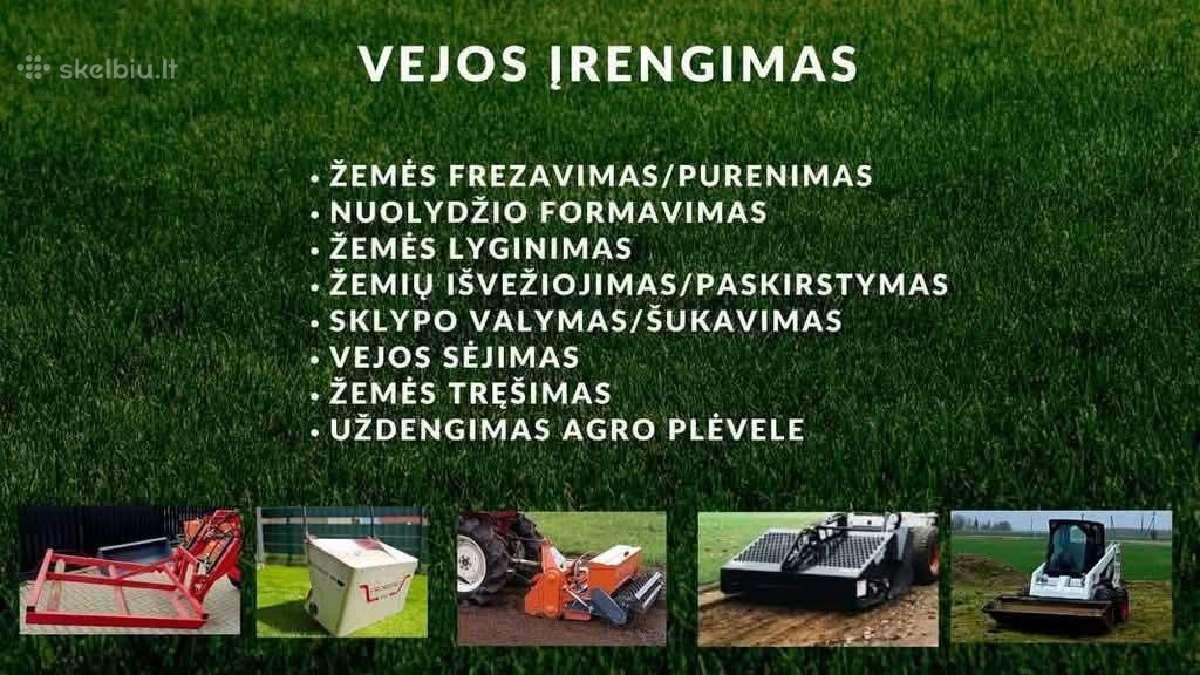Birus kroviniai-vejos įrengimas - nuotraukos Nr. 3