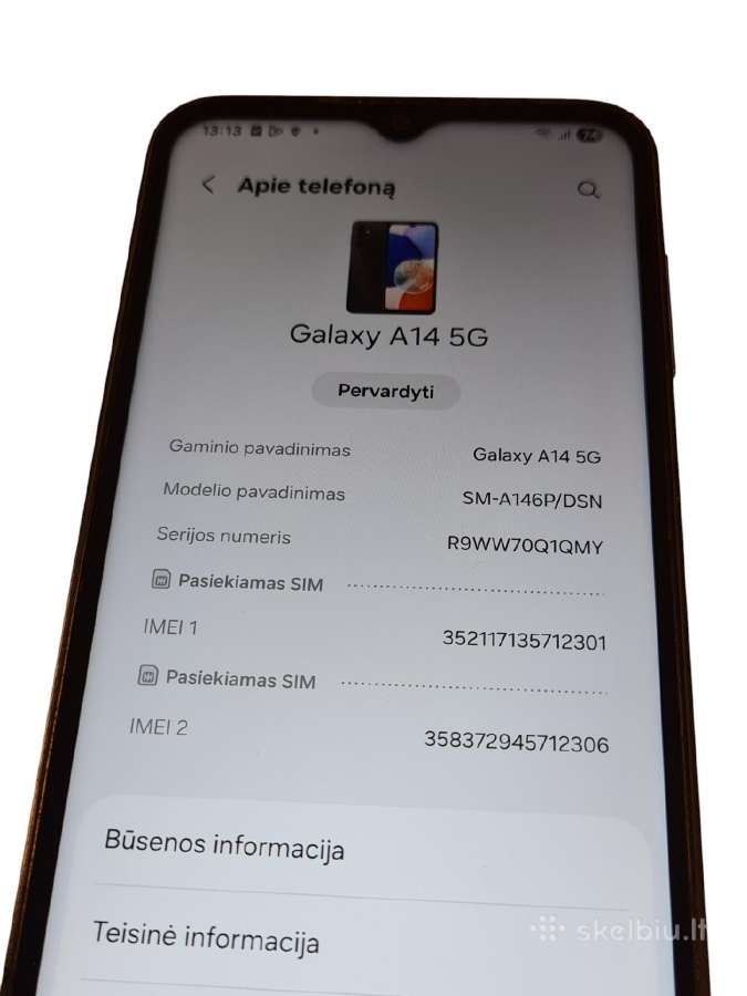 Samsung Galaxy A14 5G + 3 mėn. garantija - nuotraukos Nr. 4
