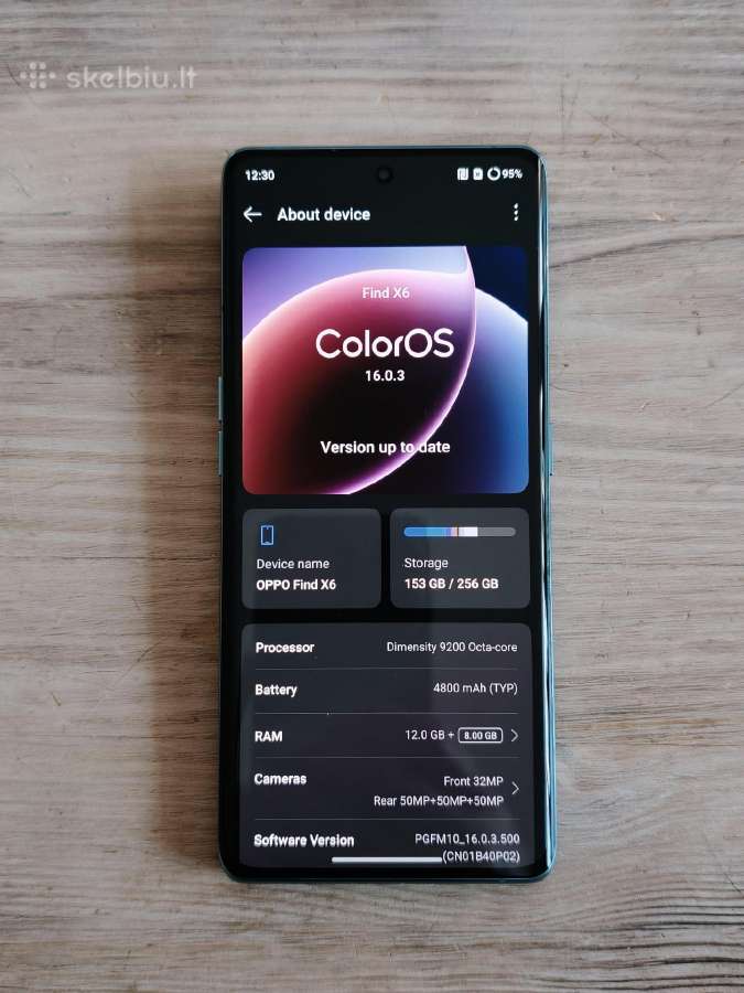 Telefonas Oppo Find X6 (12/256gb) - nuotraukos Nr. 16