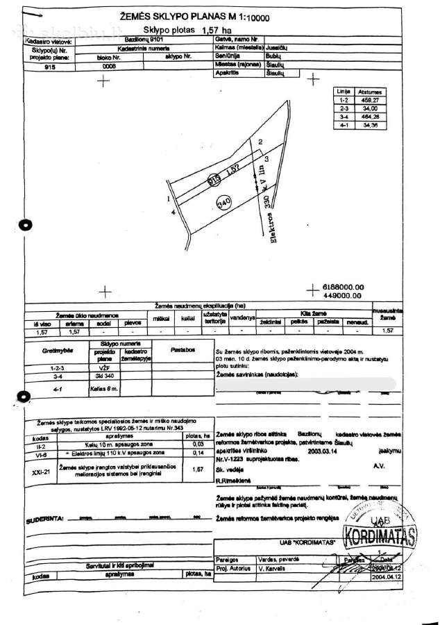 Žemės ūkio paskirties sklypai - 1.57ha ir 1.88ha