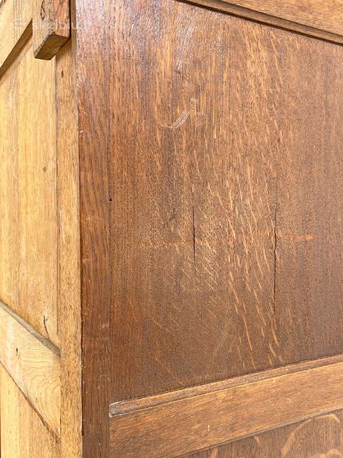 Ąžuolinis bufetas su veidrodžiu ir akmeniu - nuotraukos Nr. 13