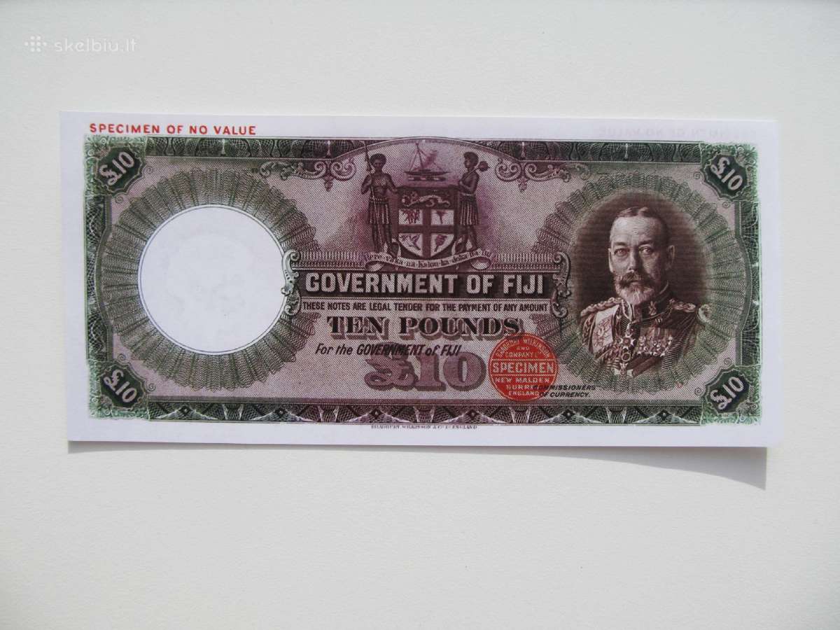 10 svaru , Fidžis , 1934