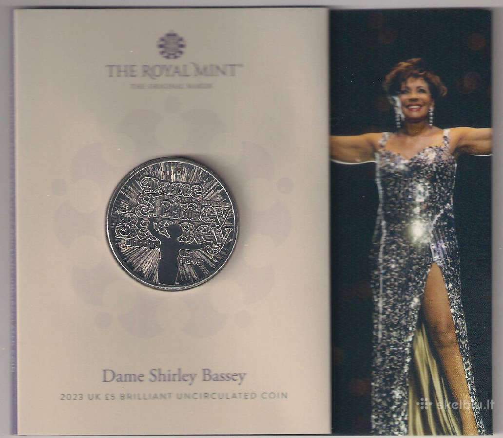 Muzikos legendos - Shirley Bassey 2023 Jk 5£ Bu