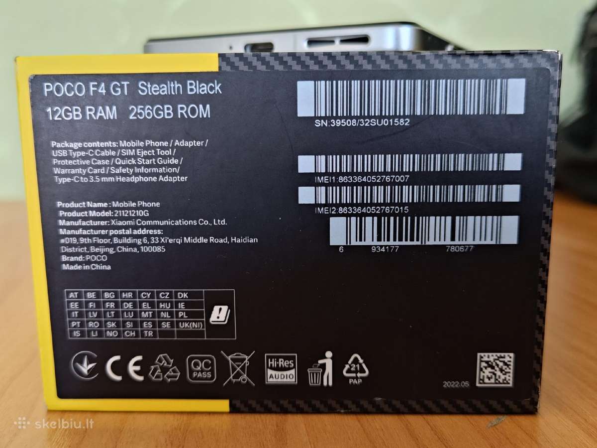 Xiaomi Poco F4 GT stealth black - nuotraukos Nr. 3