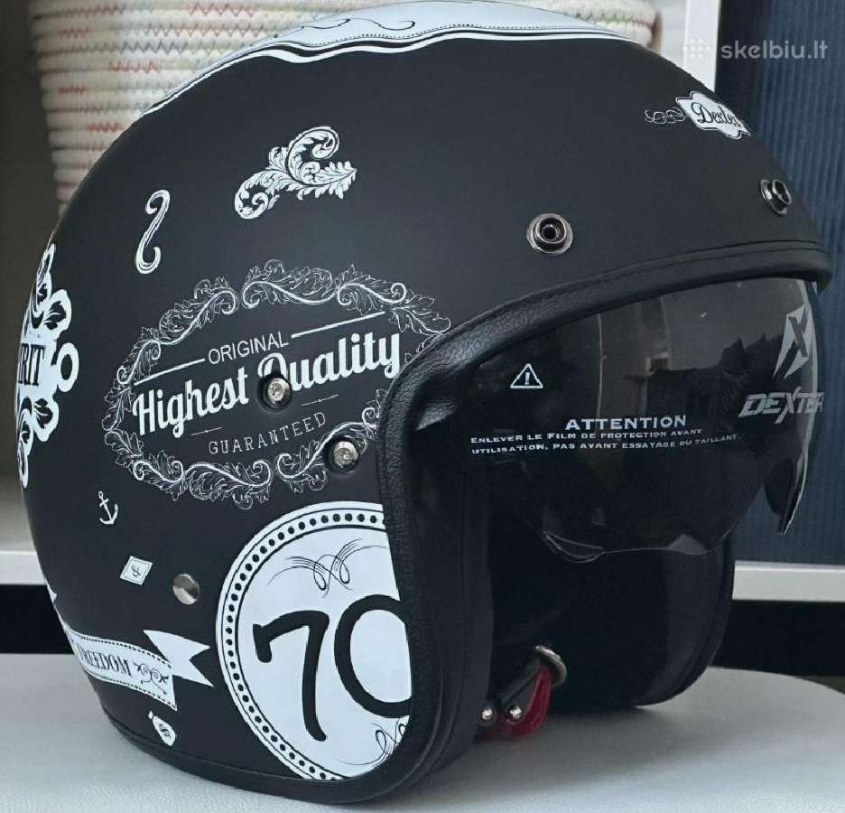 Dexter Element atviras moto šalmas naujas 45€ - nuotraukos Nr. 5