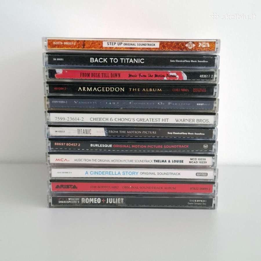 12 x CD Soundtracks - Muzika filmams