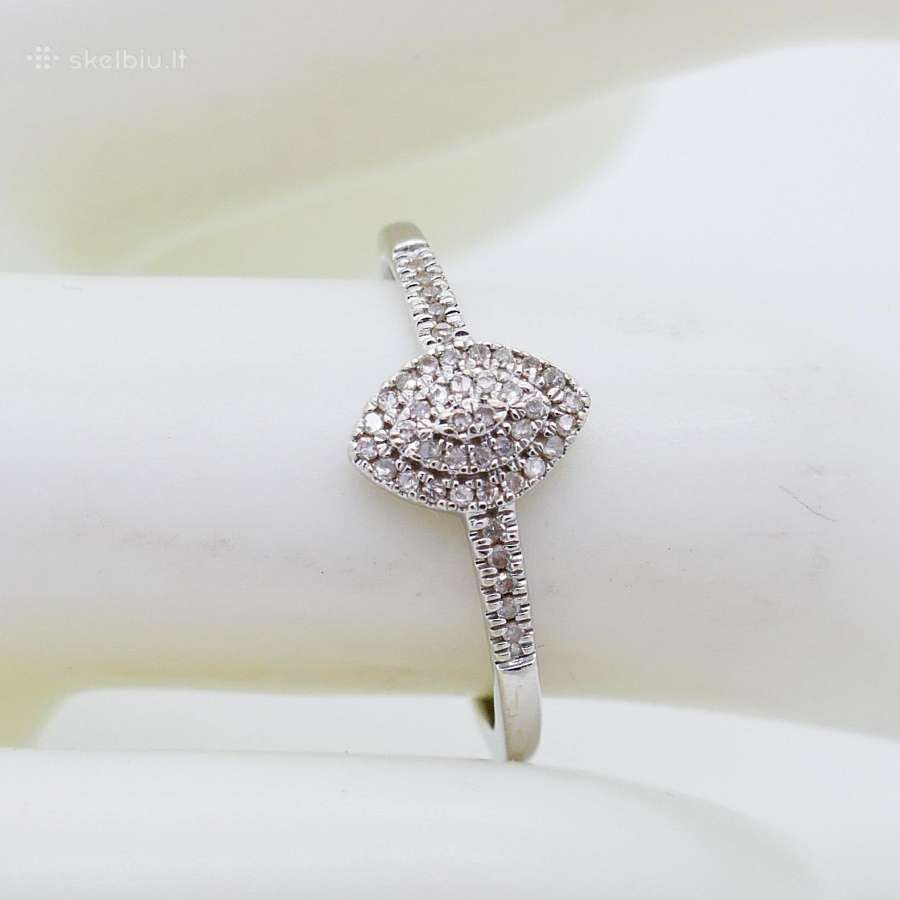 Aukso žiedas su deimantais (0,36ct)