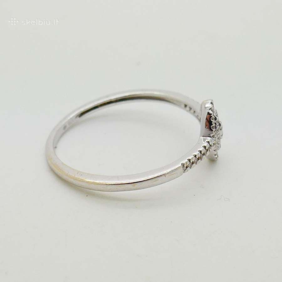Aukso žiedas su deimantais (0,36ct) - nuotraukos Nr. 7