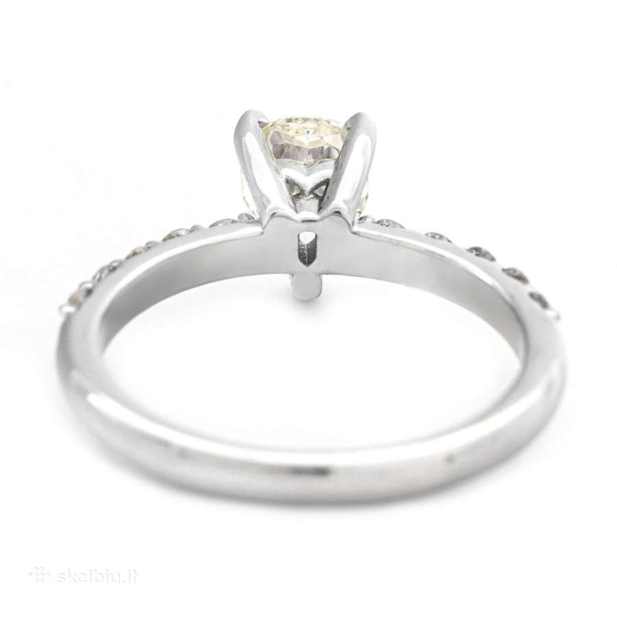 Aukso žiedas su deimantais (1,15ct) - nuotraukos Nr. 2