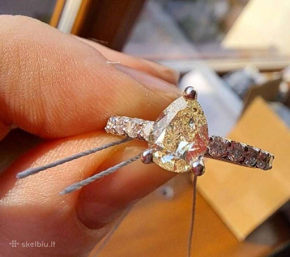 Aukso žiedas su deimantais (1,15ct) - nuotraukos Nr. 14