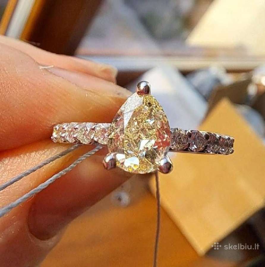 Aukso žiedas su deimantais (1,15ct) - nuotraukos Nr. 15