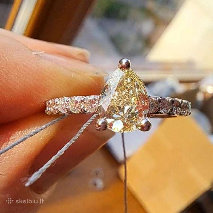Aukso žiedas su deimantais (1,15ct) - nuotraukos Nr. 16