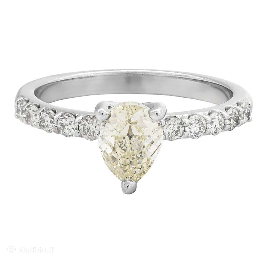 Aukso žiedas su deimantais (1,15ct) - nuotraukos Nr. 19
