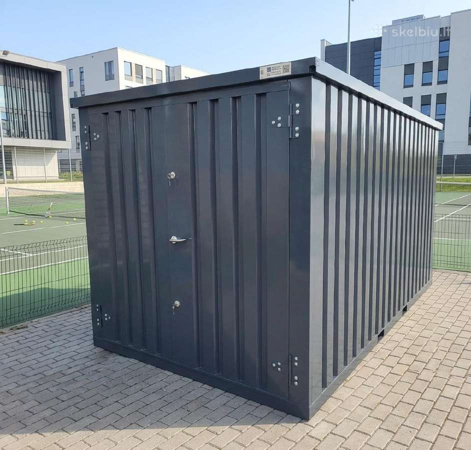 Surenkamas sandėliavimo konteineris 4x2 Ral 7016 - nuotraukos Nr. 6