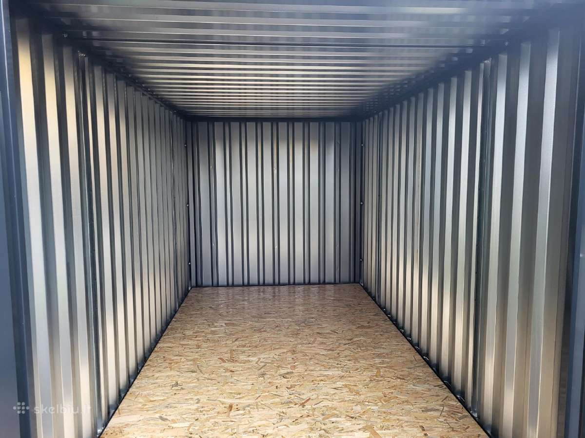 Surenkamas sandėliavimo konteineris 4x2 Ral 7016 - nuotraukos Nr. 7