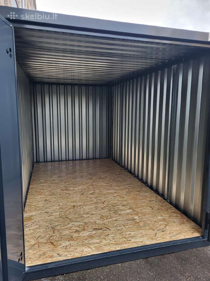 Surenkamas sandėliavimo konteineris 4x2 Ral 7016 - nuotraukos Nr. 8