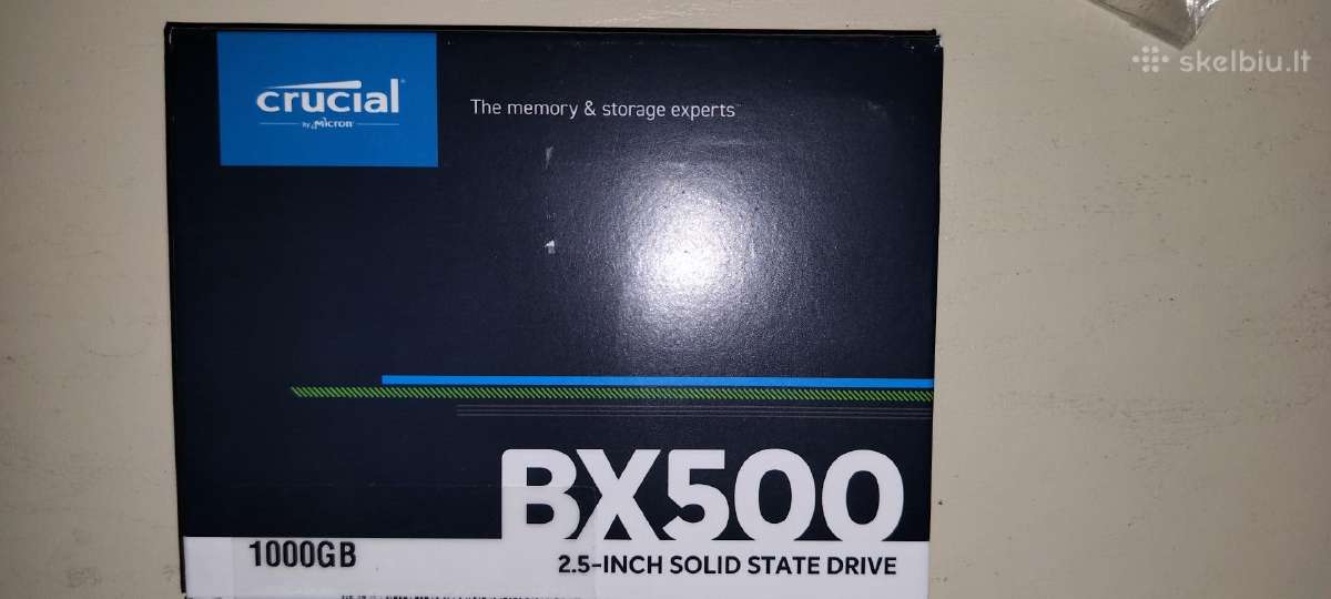 Kietasis diskas Crucial Bx-500 2.5 SSD 1000 GB - nuotraukos Nr. 2