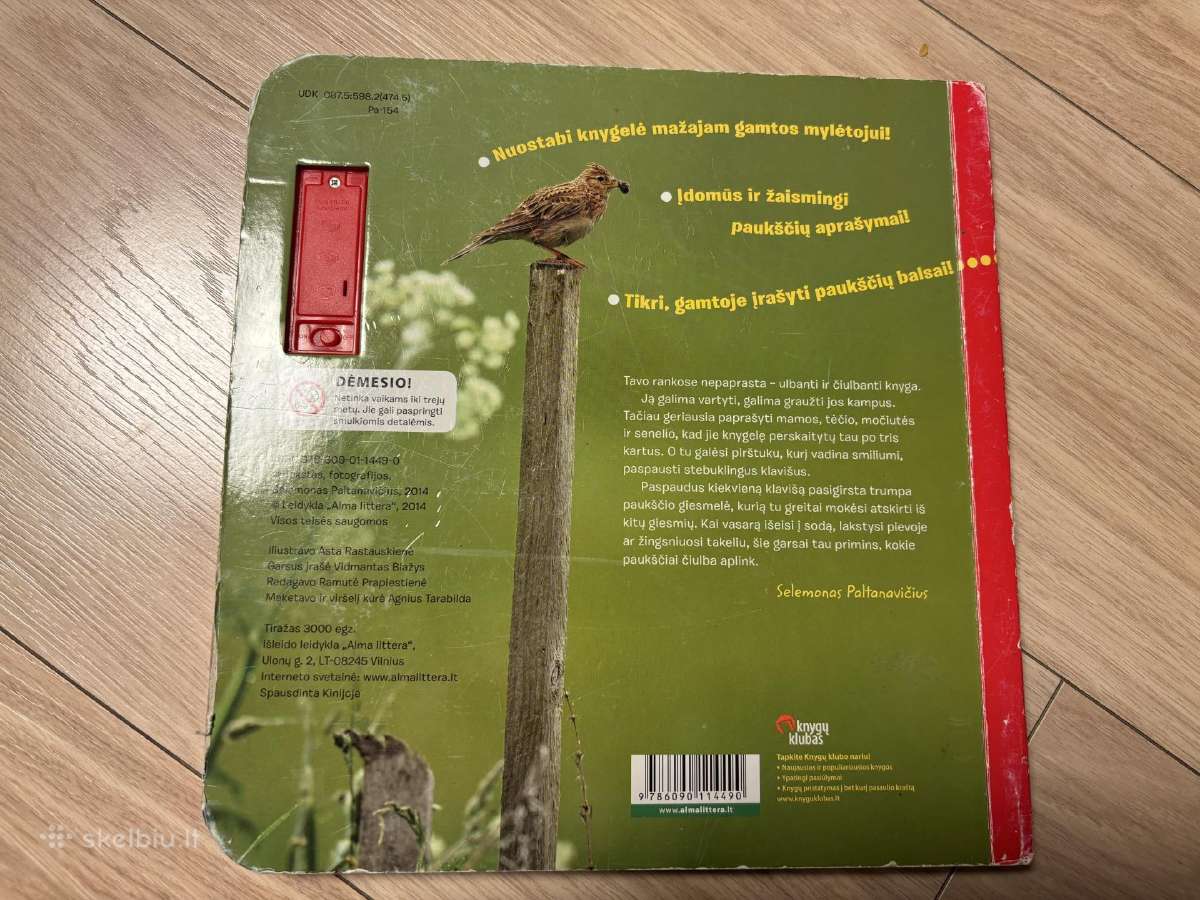 Knyga "Lietuvos paukščiai " Selemonas Paltanavičiu - nuotraukos Nr. 2