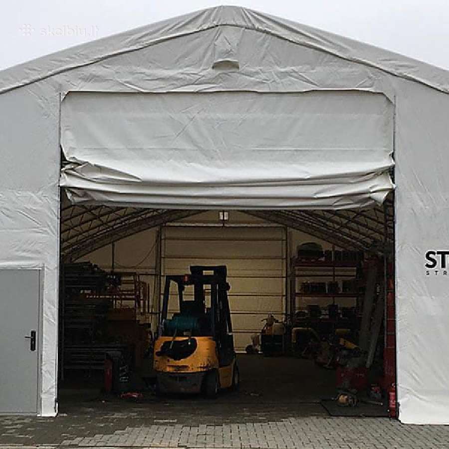 Susukami tentinio angaro vartai sandėlio vartai