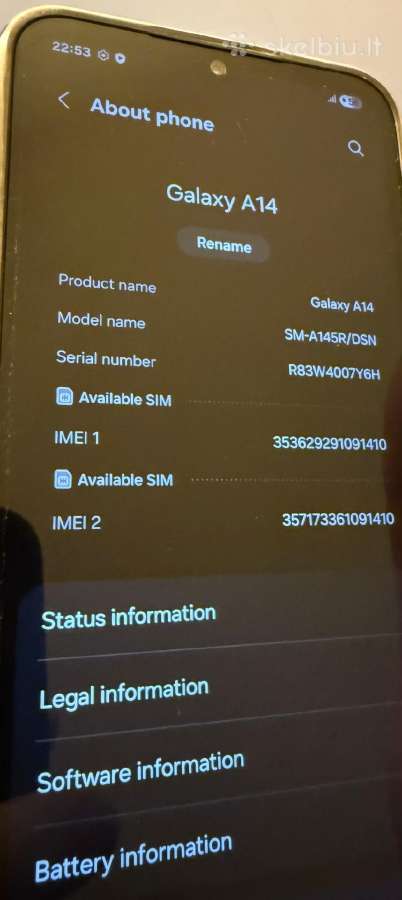 Geras samsung a14 smartphone 4/64gb