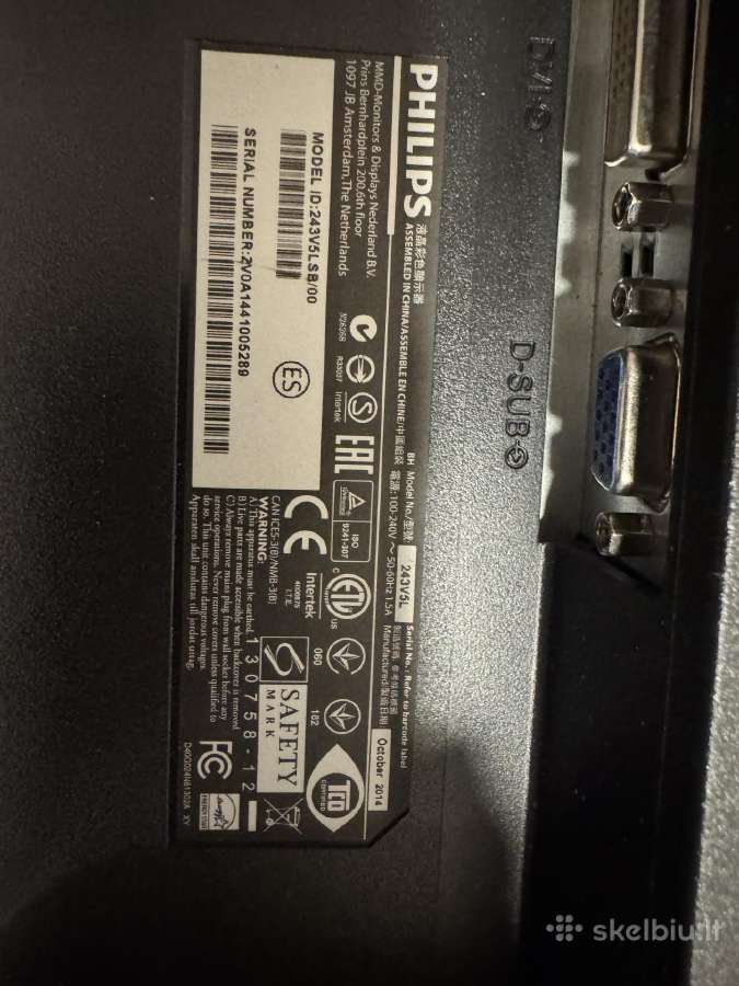 Philips monitorius 243v5lsb/00 - nuotraukos Nr. 3
