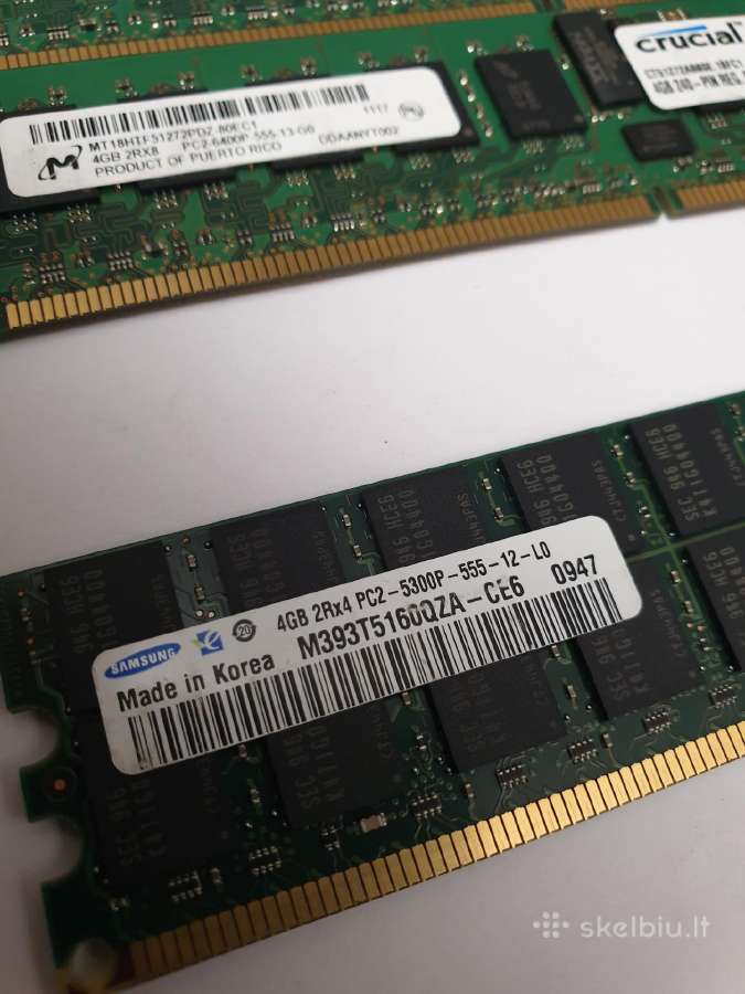 Serverio 4gb 2rx8 ir 4gb 2rx4 - nuotraukos Nr. 2